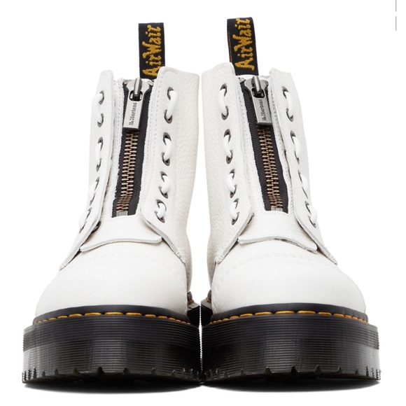 Dr. Martens Shoes - White zip sinclair boots
